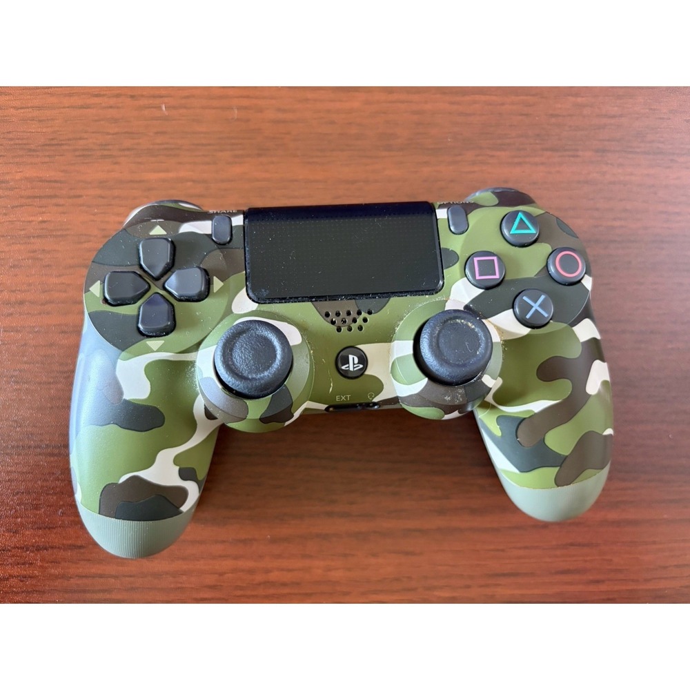 Sony OEM DualShock PS4 Playstation 4 Green Camo Controller CUH-ZCT2U AS IS